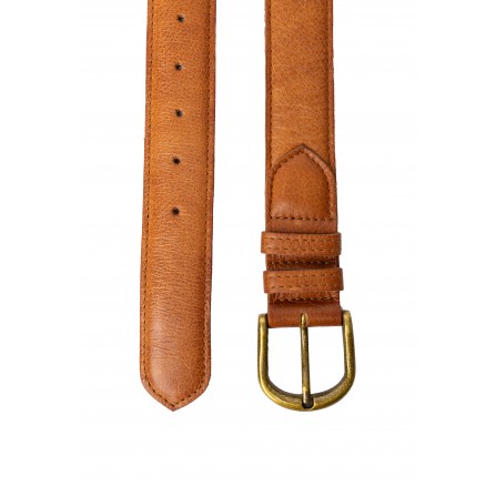 RE:DESIGNED HYAS Wide belt 5570 Burned Tan