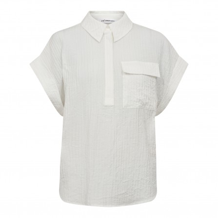 Co'Couture AlisaCC Top - Hvid top med korte ærmer 35848 Off White