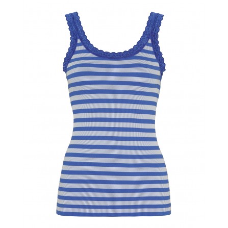 Tim&Simonsen ISA stripe rib top - Blå/hvid stribet top TS1CS276 Alaska-bianco