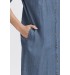 Fransa FRKINDRA DR 3 - Denim kjole 20615969 Clear Blue Denim