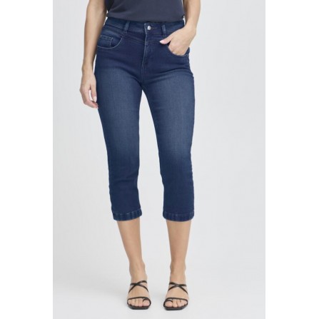 Fransa FRVILJA PAM CA 3 - Denim stumpebuks 20616148 Mid Blue Denim