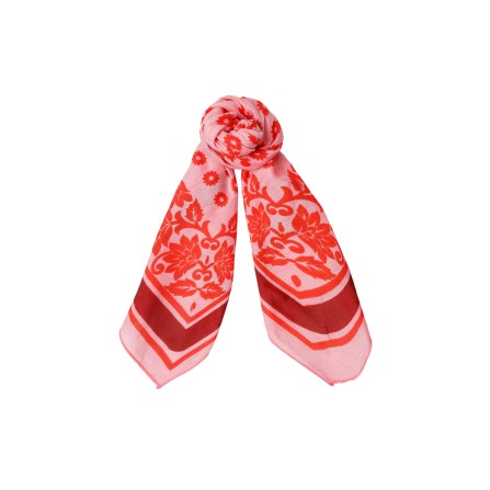 Black Colour BCHALLY MINI SCARF - Koral mønstret tørklæde 3627 Coral