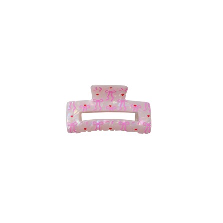 Black Colour BCBERLIN Bow Hair Claw - 5946 Pink Bow