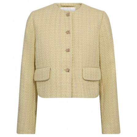 Co'Couture YaraCC Boucle Jacket - Gul boucle jakke 30356 Pastel Yellow