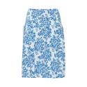 Fransa FREASE SK 1 - Blå printet nederdel 20615602 Blue lolite art