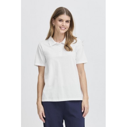 Fransa FRSAMMA TEE 1 - Hvid polo t-shirt 20615794 Blanc de Blanc
