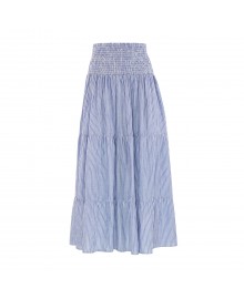 CONTINUE Majse Strib - Mælkedrenge stribet nederdel 14861 Blue pinstripe