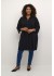 Kaffe Curve KCpaula Shirt Tunic -Sort lang skjorte 10582336 Black Deep