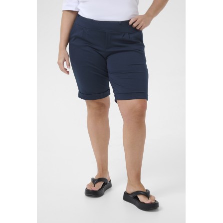 Kaffe Curve KCjenna Bermuda shorts - Marineblå shorts 10582428 Midnight Marine