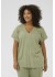 Kaffe Curve KCmille Wing SL Blouse - Grøn bluse 10583097 Oil Green