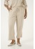 Kaffe Curve KCmille Cropped Pants - Sandfarvet 7/8 buks 10583098 Feather Grey