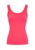 Tim&Simonsen Frida Rib Top - Neon Coral rib top med blonde 217 Scarletto