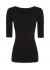 Tim&Simonsen Frida Top SS - Kortærmet rib top H5-668 Nero