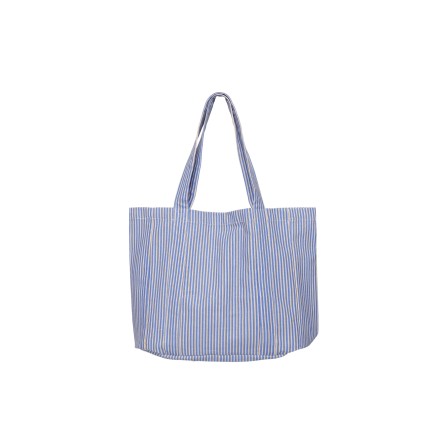 Black Colour BCNELLA Canvas Bag - Blå/hvid stribet net 9357 Blue/White