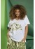 Zhenzi Zh-Leia 803-T-shirt - Hvid T-shirt med print 200803 White