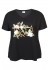 Zhenzi Zh-Leia 803-T-shirt - Sort T-shirt med print 200803 Black