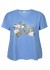 Zhenzi Zh-Leia 803-T-shirt - Blå T-shirt med print 200803 Cornflower blue