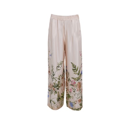 Black Colour BCZENNIA PANT - Buks med blomster 40915 Champagne Flower