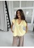 CONTINUE Christel Solid Top - Lysegul bluse 14923 Light Yellow