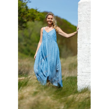 Black Colour BCLYRA STRAP DRESS - Lyseblå strop kjole 40890 Denim Blue