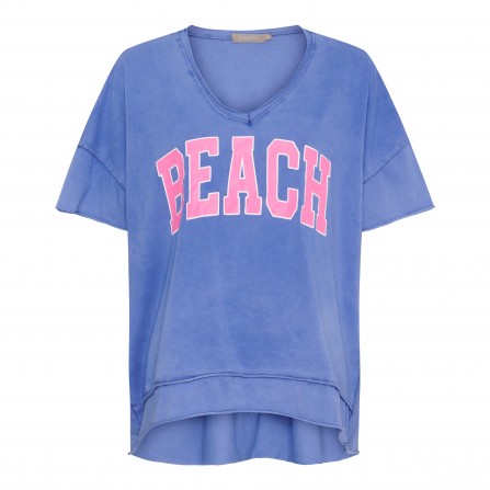 Marta MdcNella Tee - Blå t-shirt 2436/B Royal/fuxia