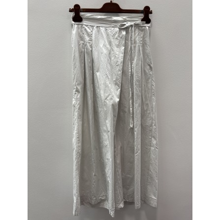 Marta MdcElva Pants - Hvid buks med snørre 256244 Sabbia4155