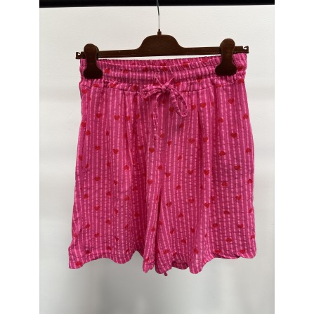 Marta MdcSisse Shorts - Pink shorts med hjertet 7221 Fuxia