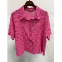 Marta MdcMenika Shirt - Pink skjorte med hjerter 7340 Fuxia