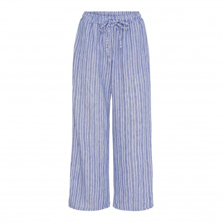 Marta MdcClarissa Pant - Blå stribet buks 8463 Blue Jeans