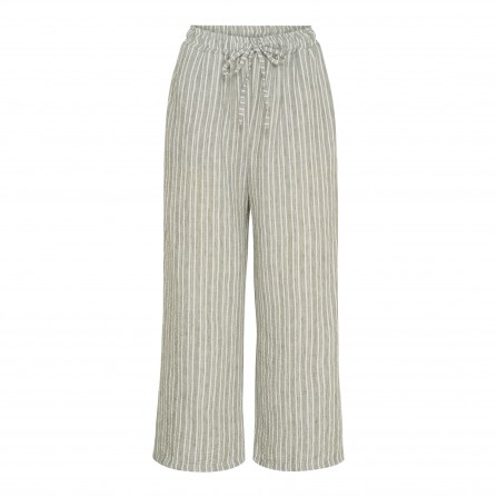 Marta MdcClarissa Pant - Grøn stribet buks 8463 Military