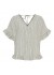 Marta MdcMatilda Top - Grøn stribet bluse 8464 Military