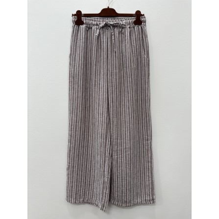 Marta MdcClarissa Pant - Brun stribet buks 8463 Moro