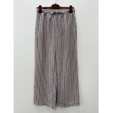 Marta MdcClarissa Pant - Brun stribet buks 8463 Moro