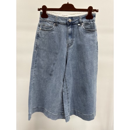 Marta MdcBerit Knickers - Lang denim shorts MDC211-8441 Blue Denim