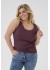Kaffe Curve KComia Top - Bordeaux top 10583468 Fudge