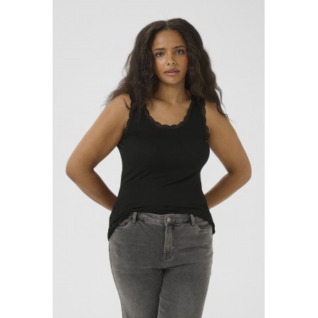 Kaffe Curve KComia Top - Sort top 10583468 Black Deep