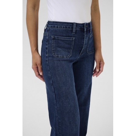 Kaffe KAkarla HW Wide Jeans - Jeans 10507619 Medium Blue Washed