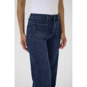 Kaffe KAkarla HW Wide Jeans - Jeans 10507619 Medium Blue Washed