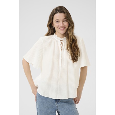 Kaffe KAlianna Blouse -  Hvid bluse 10510327 Chalk