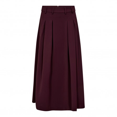 Co'couture AnyaCC Pleat Skirt - Vinrød nederdel 34178 Winered
