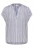 Kaffe KAanja Blouse - Blå stribet bluse 10510118 Blue/chalk stripe