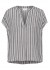 Kaffe KAanja Blouse - Sort stribet bluse 10510118 Black/chalk stripe