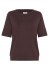 Kaffe KAlizza boatneak solid pullover - Vinrød strik 10510252 Fudge