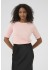 Kaffe KAlizza boatneak solid pullover - Rosa strik 10510252 Lotus