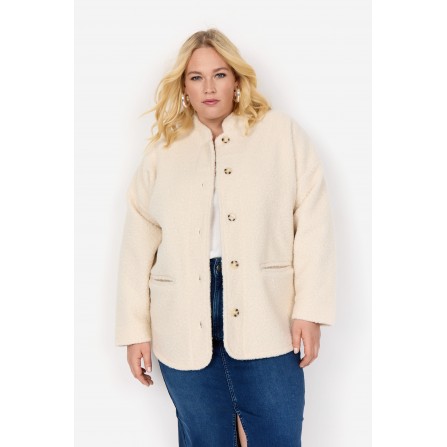 Wasabi WA-LUCY 1 - Offwhite Boulé jakke W20399 Cream