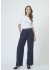 Co'Couture AminaCC Logo Pant - Navy blå buks med logo elastik 31143 Navy