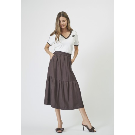 Co'Couture HeraCC Gypsy Skirt - Brun nederdel 34138 Mocca
