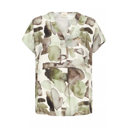 Fransa FREDENE BL 1 - Grøn printet bluse 20616386 Agave Green
