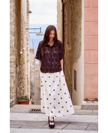 Black Colour BCABBIE SKIRT - Prikket nederdel 40728 Coffee Dot