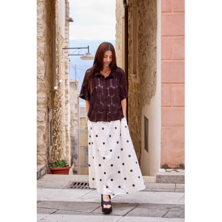 Black Colour BCABBIE SKIRT - Prikket nederdel 40728 Coffee Dot